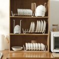 thumbnail image 4 of Bowl Plate Storage Rack Kitchen Sink Drain Metal Basket Tableware Supplies Drying Stand Household Cabinet Cupboard bow rack, 4 of 8
