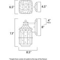 thumbnail image 2 of Maxim Nantucket One Light 10-Inch Outdoor Wall Light - Country Forge - 30081CDCF, 2 of 5