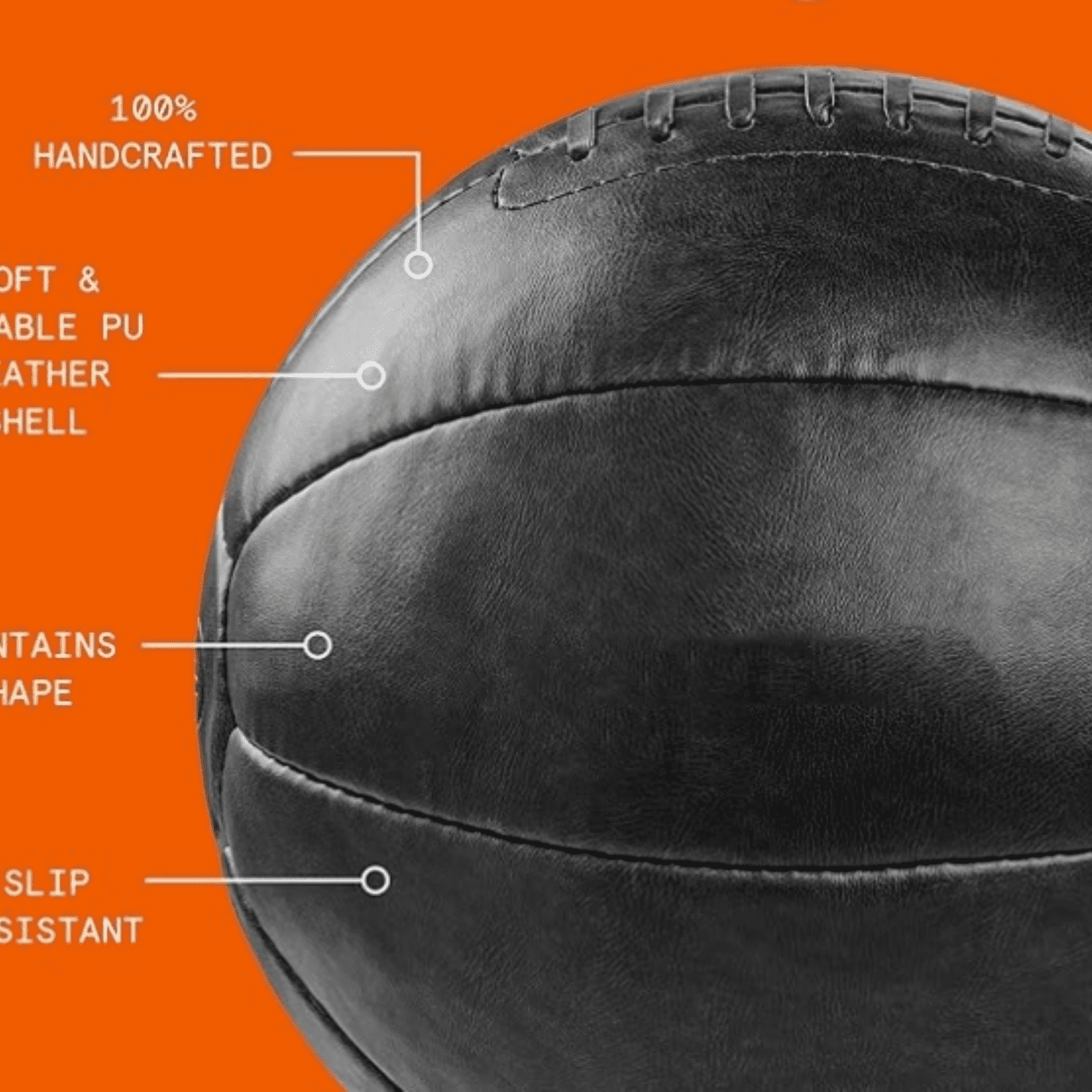 Core Weighted Medicine Ball 4, 6, 8, 10, 12, 14, 16, 20, 25, 30 lbs, Soft Touch  with  Grip for Strength Training, R very, Balance Exercises and Other Full-Body Workouts