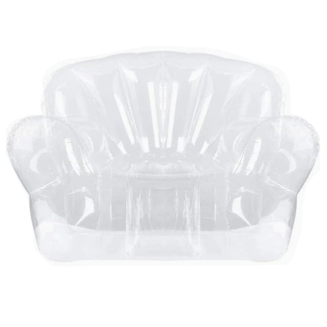 Thickened Outdoor Camping Inflatable Sofa Adult Lazy Inflatable Chair PVC Transparent Sofa Stool