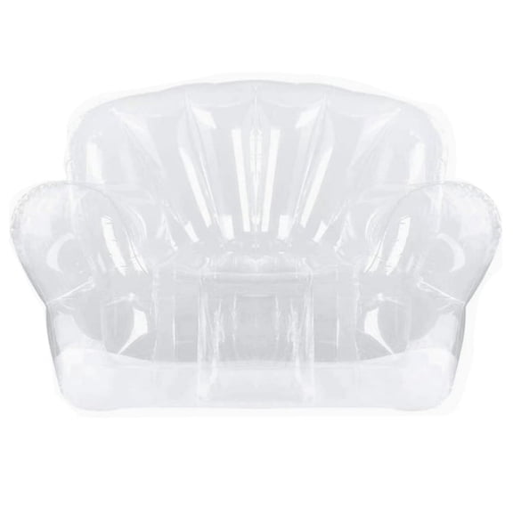 Thickened Outdoor Camping Inflatable Sofa Adult Lazy Inflatable Chair PVC Transparent Sofa Stool