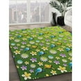 thumbnail image 2 of Ahgly Company Indoor Square Patterned Yellow Green Novelty Area Rugs, 8' Square, 2 of 6