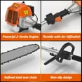 thumbnail image 2 of Datingday 48CC Gas Powered Pole Saws for Tree Trimming,2-Stroke Gas Pole Saws with 11.5in Cutting Bar,16 FT Extendable Pole Chainsaw Tree Trimmer, 2 of 7