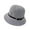 505_Grey, variant on Cloche Hats for Women Women Sunhat Foldable Breathable Faux Leather Buckle Summer Hand Woven Hat Black