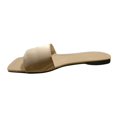thumbnail image 1 of B91xZ Women's Comfort Slides Glitter Rhinestone Strap Open Toe Flat Sandals Sparkle Slide Slippers,Gold 6.5, 1 of 5