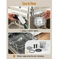 thumbnail image 5 of Food Processor, Electric Food Chopper with 2 Bowls (2 × 4 Cup) & 2 Dual-Layer S-Blade Sets, Meat Grinder & Vegetable Chopper for Meat, Onions, Garlic, Nuts, Salad & Baby Food, 5 of 6