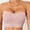 c01Pink, variant on Strapless Push Up Bras for Women Wireless Bandeau Bra Non-Slip Solid Color Tube Top Padded Convertible Bralette Red S