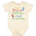 thumbnail image 3 of Inktastic Chef Like Daddy Boys or Girls Baby Bodysuit, 3 of 5