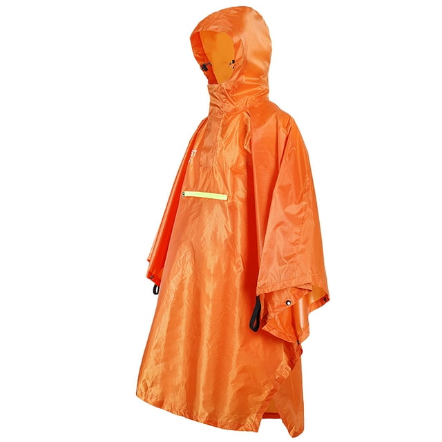 Labymos Hommes Femmes Imperméable Imperméable Imperméable avec Réflecteur Imperméable Poncho avec Bande Réfléchissante