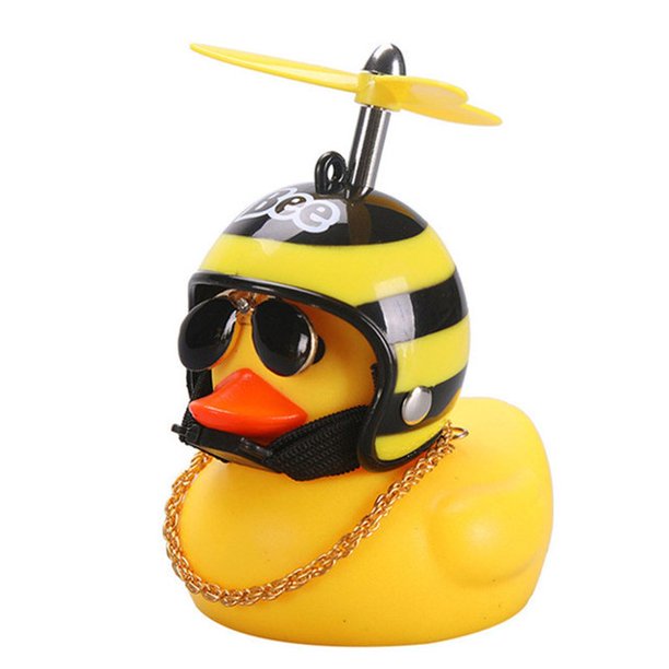 Motocicleta Bicicleta Coche Decoración Pato Cortavientos Onda Rompeolas Pequeño Amarillo Para Adornos De Accesorios De Interiores