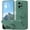 Dark green, variant on Compatible with Redmi Note 12 4G Case with Ring Kickstand Green, for Redmi Note 12 4G Phone Case Silicone Liquid with Soft Microfiber Lining Slim Shockproof Protective Cover (Black)
