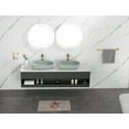 thumbnail image 6 of Modern Oval 24x14 Inch Above-Counter Bathroom Vessel Sink for Vanity Cabinet, Non-Porous Hygienic Surface with Scratch-Resistant Quick-Drain Design, 6 of 9
