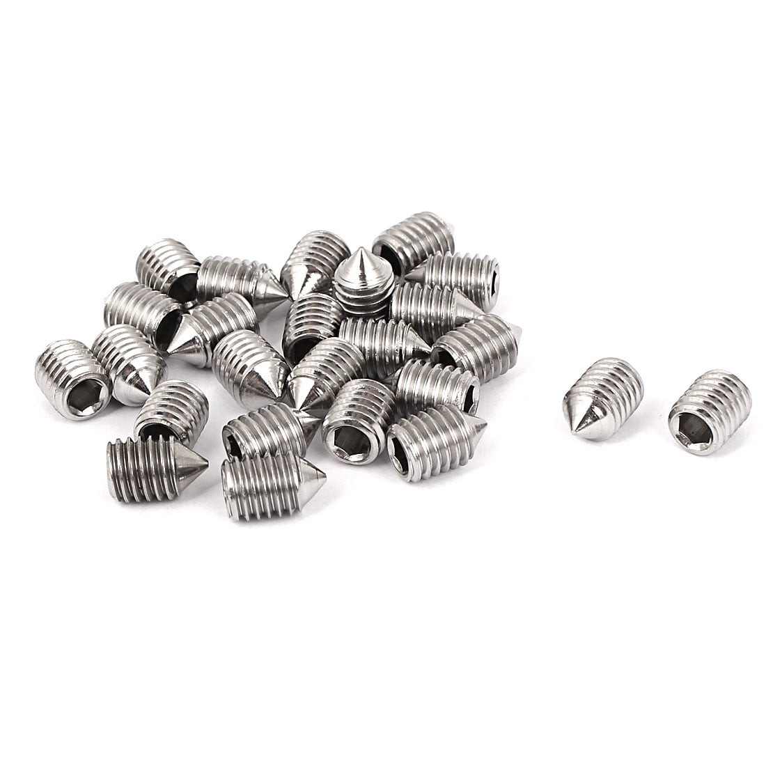 M3 x 12mm A2 18-8 Stainless Steel Set Screws Cone Point Grub 