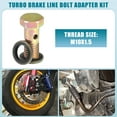thumbnail image 2 of Unique Bargains 2 Set Car Oil Cooler Screw Ball Head Adapter Turbo Brake Line Bolt Adapter M10x1.5 8mm OD with Washers, 2 of 6