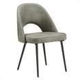 thumbnail image 3 of Weston Home Kolten Upholstered Dining Chairs, Set of 2, Light Gray PU Leather, 3 of 9