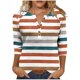 thumbnail image 1 of Tejiojio 3/4 Length Seelve Shirts for Women Casual Printed Crewneck Blouse Loose Fit Summer Top, 1 of 5