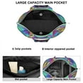 thumbnail image 2 of Ocean Sunset with Palm Trees Large Capacity Zipper Tote Bag, Lightweight Travel Shoulder Bag with Interior Organization, Perfect for Gym & Flights, 2 of 5
