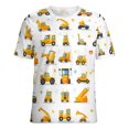 thumbnail image 5 of Excavator Construction Vehicle Truck Women's T-Shirt Short Sleeve T Shirts Tops Tee Ladies Loose T, 5 of 6