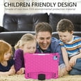 thumbnail image 3 of Dteck Kids Case for iPad Air 11 inch 2025/2024,Shockproof EVA+PC Case Handle Stand Kids Friendly Cover with Shoulder Strap for iPad Air 11-in. M3/M2,Rose, 3 of 6