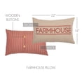 thumbnail image 5 of VHC Brands Sawyer Mill Pillow Bedding Accessory, 14x22, Farmhouse Red, 5 of 5