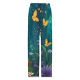thumbnail image 4 of Fox in Enchanted Garden Pajama Pants Breathable with Pockets Pajamas For Lady Vintage Sleeping Pants Bedroom Homewear, 4 of 6