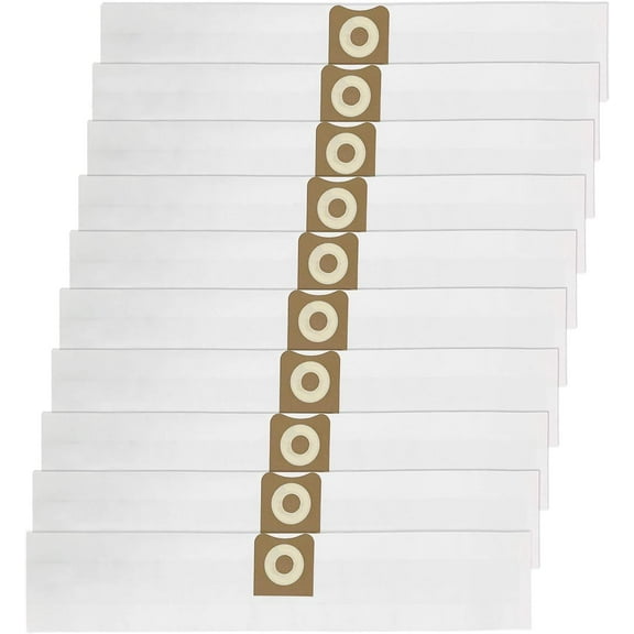 10 Pack VF3501 Filter Bags, Compatible with Ridgid 3 to 4.5 Gallon Dust Bags/ Dry Vac Bags, Fine Dust Bags Part# RIDGID VF3501 / WORKSHOP WS32045F.