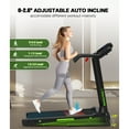 thumbnail image 2 of Viswild Folding Treadmill with 3.5HP Silent Motor - 330 lbs Capacity, 12 Training Programs, Adjustable Incline & Hydraulic System, LED Display, Anti-Slip Straps, Space-Saving Design for Home Workouts, 2 of 8