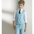 thumbnail image 3 of YuanLu Boy's Formal Suit Set 3 piece Slim Fit Kids Tuxedo Suits for Wedding Teen Toddler Boy Dress Suit Outfit, 3 of 5