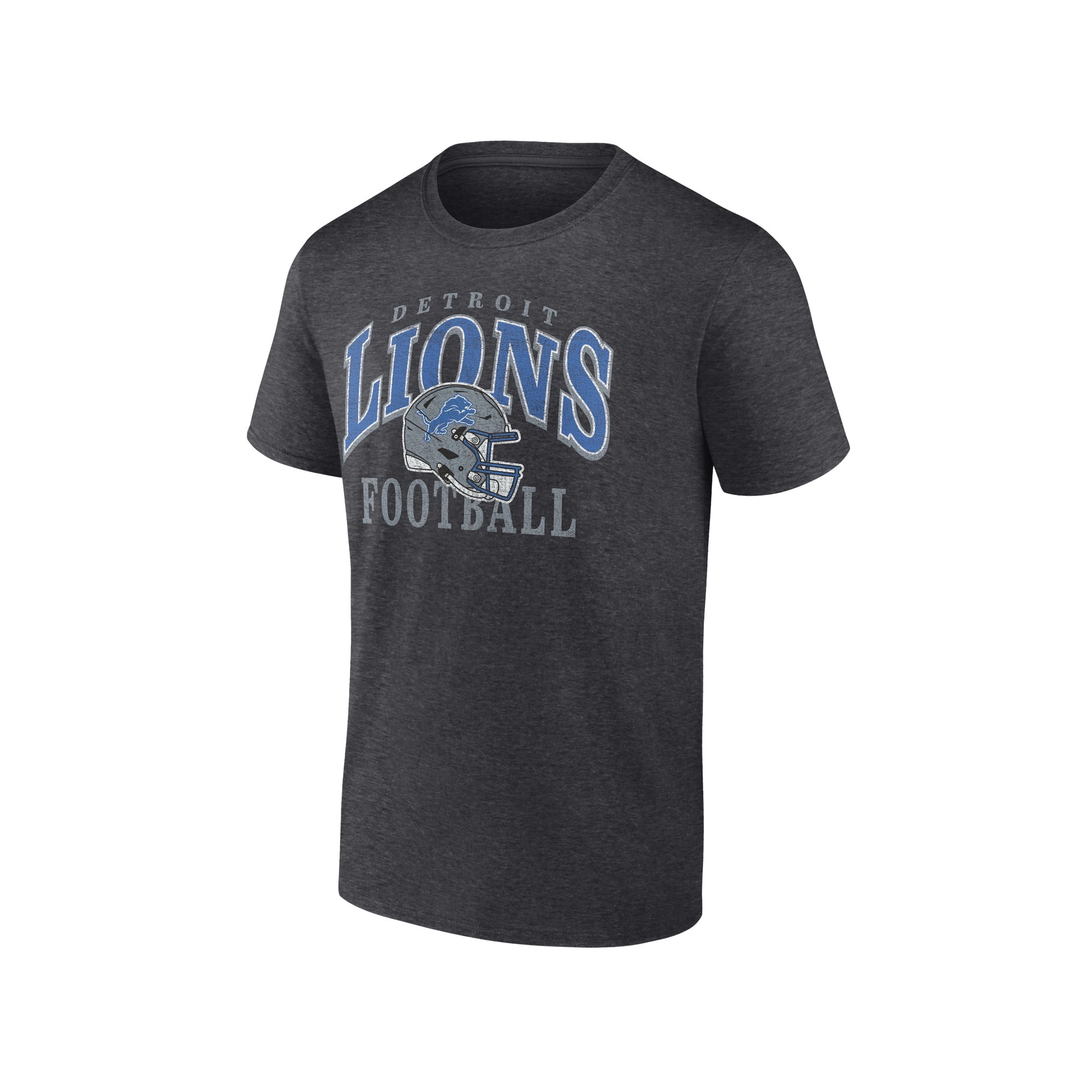 NFL Detroit Lions Men's Cotton Charcoal Heather Short Sleeve T-Shirt