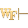 thumbnail image 1 of 10K Yellow Gold 10Ky Logoart Wake Forest University Small Post Earringss (12 X 17) Made In United States 1y062wfu, 1 of 5