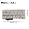 thumbnail image 4 of Sidaley Teclado para computadora portátil Equipo de entrada cómodo Duradero Sin marco Teclados para juegos con cable Reemplazo de teclados para Cuadernos de escritura y cuadernos de bocetos, 4 of 5