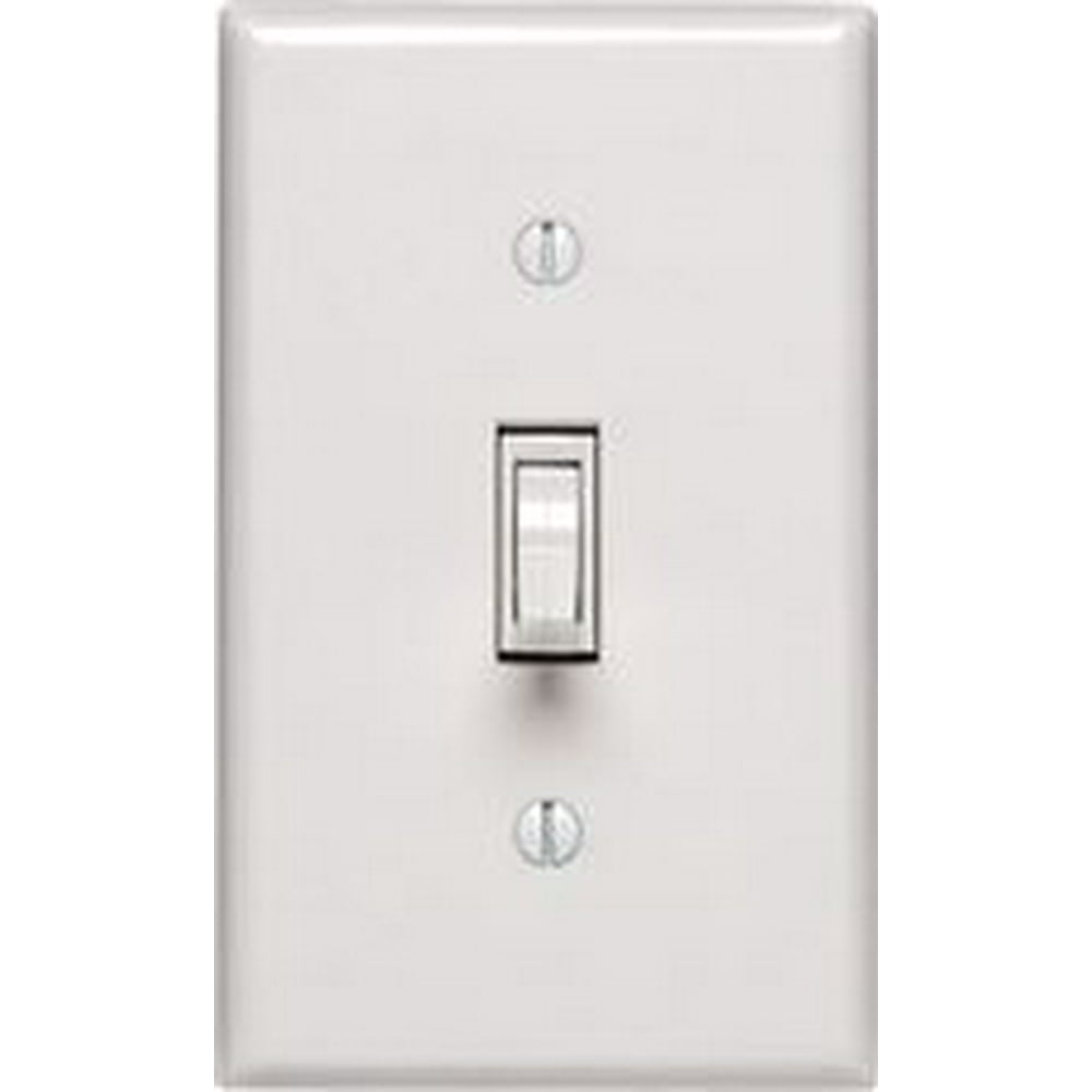 Leviton Toggle Light Dimmer, 600 Watt, 120 Volt, Single Pole, White
