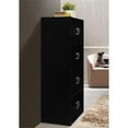 thumbnail image 4 of Home Square 4 Shelf 8 Door Wooden Bookcase Cabinet Set in Black (Set of 2), 4 of 6