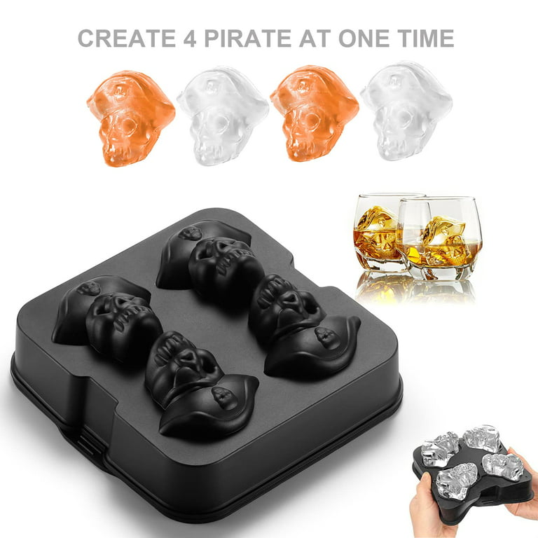 Stritra - 3D Skull Ice Mold (Pack of 2) Easy Release Silicone Mold,8 C –  SHANULKA Home Decor
