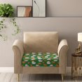 thumbnail image 5 of Renewold Snowman Gingerbread Man Green Stretch Sofa Cushion Cover Chair Sofa Slipcover Armchair Cushion Cover Furniture Protector Non-Slip Sofa Seat Cover with Elastic Bottom, S, 5 of 5