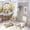 style-211, variant on 4 Piece Shower Curtain Sets Basket Full of Spring Chicks And Colorful Eggs Shower Curtain and Rugs Shower Curtain Set Easter Eggs Chicks Floral Flowers 12 Hooks for Bathroom Decor 72inch X 72inch