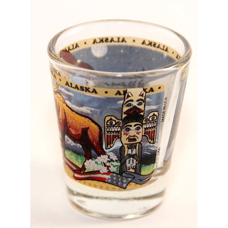 ALABAMA STATE WRAPAROUND SHOT GLASS SHOTGLASS NEW