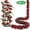 Red, variant on Hengbo 4Pcs X 7.87ft Artificial Rose Vine Wreath Red Faux Flowers Wall Hanging for Living Room, Balcony, Garden, Parties, Wedding Decor