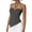 Gray, variant on Summer Halter Sleeveless Tops for Women Fashion Casual Loose Fit Backless Asymmetrical Ruched Neck Shirts Trendy Solid Color Blouses
