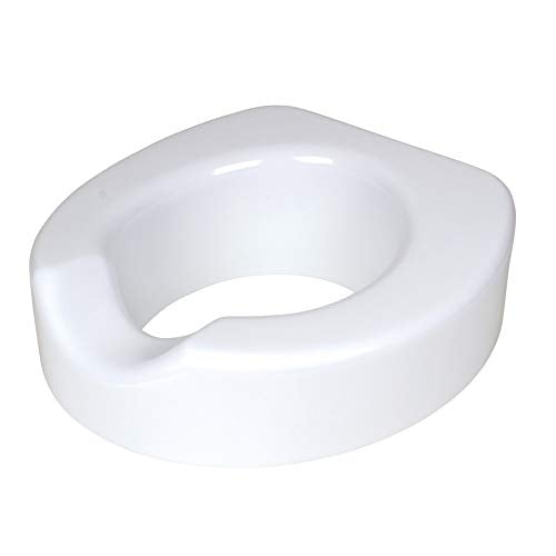 Carex Toilet Seat Riser With Quick-Lock - Adds 4 Inches of Height to Toilet - Raised Toilet Seat With 300 Pound Weight Capacity - Slip-Resistant