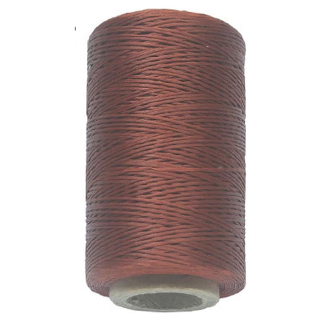 Hilo encerado para coser cuero, 260 metros, 150D, 0,8 mm, para manualidades café