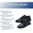 thumbnail image 5 of Shoes for Crews Liberty ECO, Women's Slip Resistant,Food Service Work Sneakers, Water Resistant, Black, 5 of 6