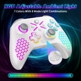 thumbnail image 3 of Gamrombo Wireless Xbox One Controller, with RGB Light Compatible with Xbox One/One X/One S/Series X/Series S/PC (White), 3 of 9