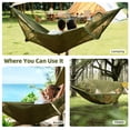thumbnail image 4 of Vyrelis Hammock Camping with Mosquito Net and Sunshade, Hammock Tent Lightweight Portable with Tree Straps, Backpacking Hammock Survival Gear for Outside, Hiking, and Travel, 4 of 9