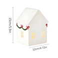 thumbnail image 2 of XIBUFE 2026 New Christmas Decorations Christmas Village Lighted Resin Houses Indoor White Xmas Holiday Rustic Unique Decor for Home Table Room Farmhouse Decoration Christmas House Decor, 2 of 7
