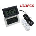 thumbnail image 1 of 1/2/4PCS Mini LCD Digital Thermometer Aquarium Car Water Bath Temperature Tester Detector Monitor Embedded Temperature Sensor 1M, 1 of 5