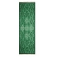 thumbnail image 2 of Casavani Cotton Handblock Printed Dhurrie Green Living Room Floor Carpets Outdoor Rug 10x16 feet, 2 of 7