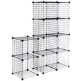 thumbnail image 4 of GVN 42" x 14" x 56" DIY 12-Cube Metal Grid Wire Storage Cubes, Storage Organizer Metal, Closet Cabinet Ideal for Bedroom, Office, 4 of 14