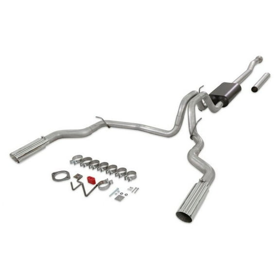 Flowmaster 818148 Force II Cat-Back Exhaust System Stainless Dual Exit Polished Tips