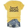 thumbnail image 2 of Fgnfyis T-Shirt à Manches Courtes Col Rond Imprimé Graphique Décontracté pour Femmes Jaune1 m, 2 of 3